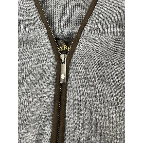 Garnet Clothiers Mens Quarter Zip Merino Wool Sweater Gray‎ Sz L (?) - Picture 5 of 7